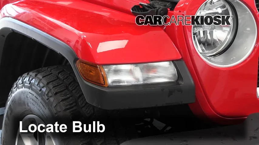 2021 Jeep Wrangler Unlimited Sahara 2.0L 4 Cyl. Turbo Éclairage Feu clignotant avant (remplacer l'ampoule)